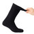 Black Outdoor Wool Blend Winter Sock - Stretch Cuff View