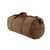 Earth Brown Canvas Travel Shoulder Bag - Side View