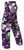 Purple Camo BDU Fatigues Pants - Left Side View