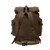 Brown European Canvas Rucksack - Back View