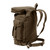 Brown European Canvas Rucksack - Left Side View