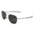 American Optics 55mm Original Pilots Sunglasses - Matte Grey Side View