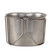 GI Style Stainless Steel Canteen Cup - Folded Back View