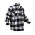 Extra Heavyweight Buffalo White Plaid Flannel Shirts - Right Side View