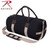 Deluxe 19" Black Canvas & Leather Gym Bag - Rothco View