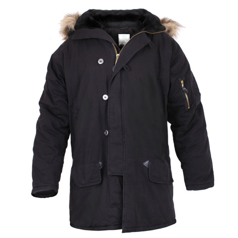 anytee［M］Super Black\" USARMY NYLON PARKA Super Black