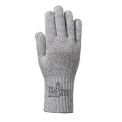 G.I. Grey Wool Liner Gloves - Top View