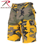 Stinger Yellow Camo Military BDU Shorts - Rothco View