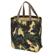 Camo Canvas Shopping Tote Bag - View