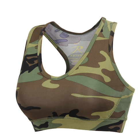 Mental Health White Camo Sports Bra — Fit Military Women