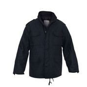 Midnight Navy Blue M-65 Field Jacket - Front View