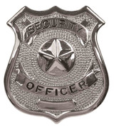 Security Officer Badge - Silver View