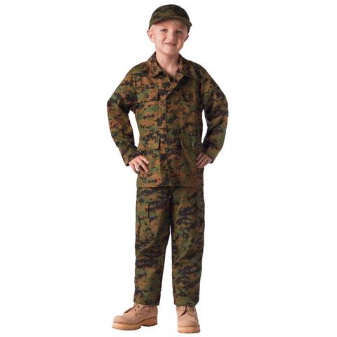 New Kids Camo Uniform Boys CS Tactical Military Outfits Training Jacket+ Pants | eBay