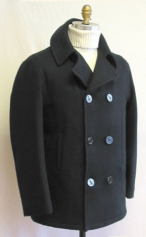 Women's Navy Pea Coat - Fidelity Sportswear