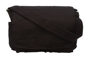 Tactical Black Messenger Bag - Front View