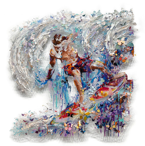 Waves of Happiness (Basking) - Large