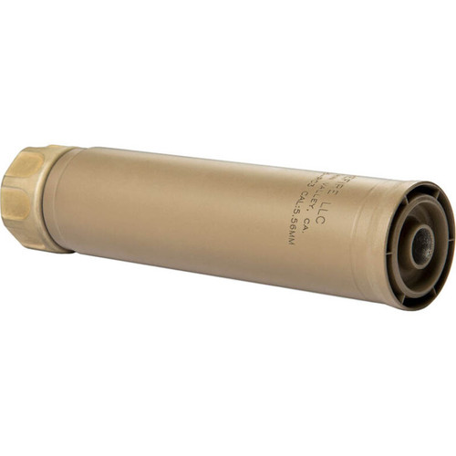 SureFire SOCOM556-RC3 suppressor engineered for 5.56 NATO rifles with reduced back pressure and SOCOM Fast-Attach mounting