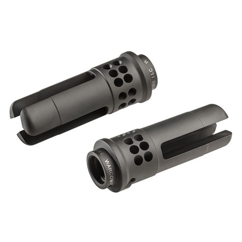 SOCOM closed tine flash hider for 5.56 NATO AR-15 rifles compatible with SureFire suppressors