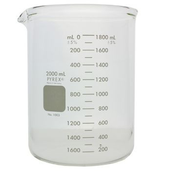(1003-2L) PYREX™ Heavy-Duty Griffin Beakers, 2L, 1/EA