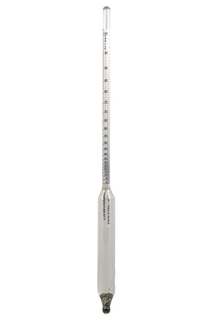 Brix Hydrometer - 49/61 0.1 300mm/12" 24mm