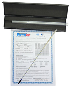 ASTM Precision Factory Certified Hg Thermometer 64F