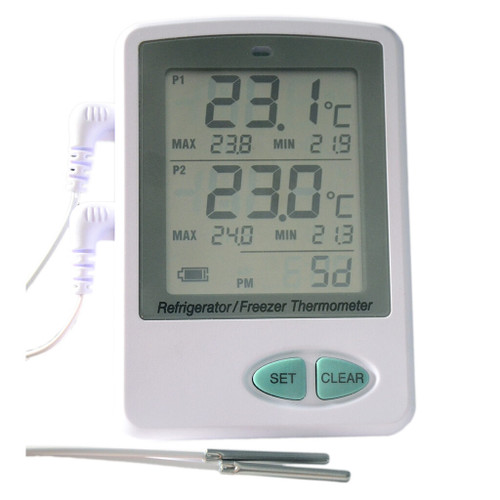 Ultra Low Temperature Dual Probe Data Logger with Software-Less Reporting