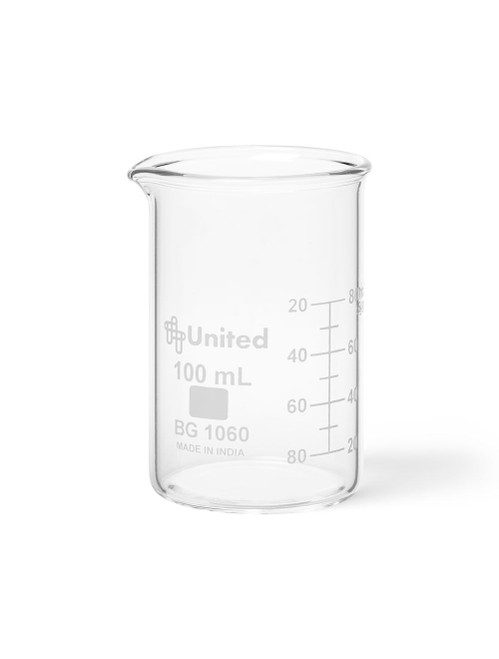 United Scientific® Beakers, Berzelius, Tall Form, No Spout, Borosilicate Glass, 250 mL, Case