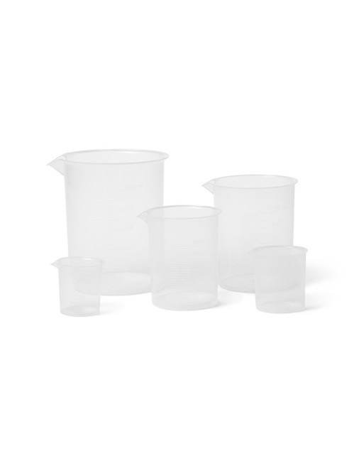 United Scientific® Plastic Beaker Set Of 5, PP