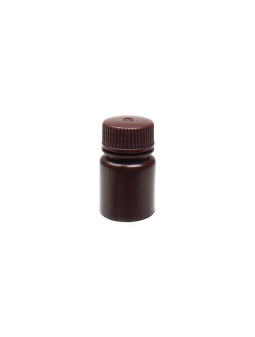 United Scientific® Unistore™ Reagent Bottle, Wide Mouth, Amber, HDPE, 125 mL