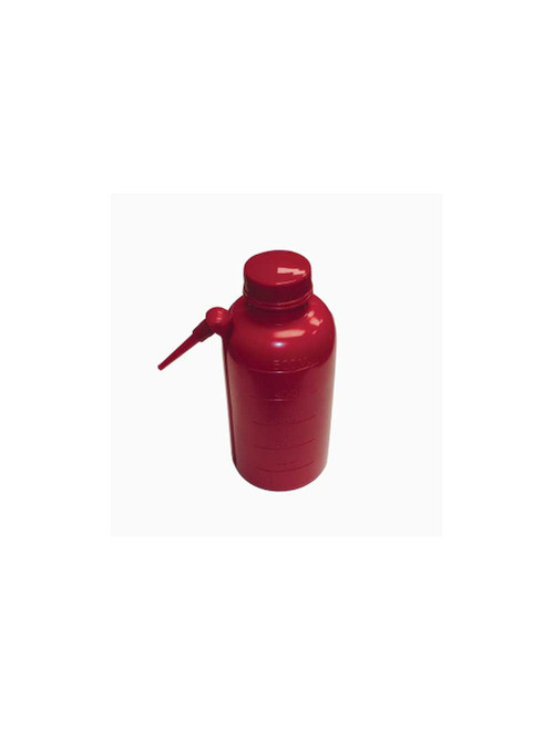 United Scientific® Wash Bottles, Unitary, Red, 500 mL