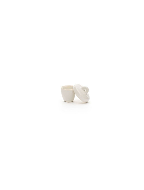 United Scientific® Porcelain Crucible, Tall Form, With Cover, 30 mL