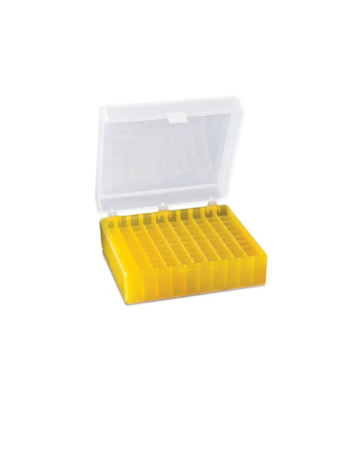United Scientific® Hinged Storage Box For Microtubes / Cryo Vials, 100 Places