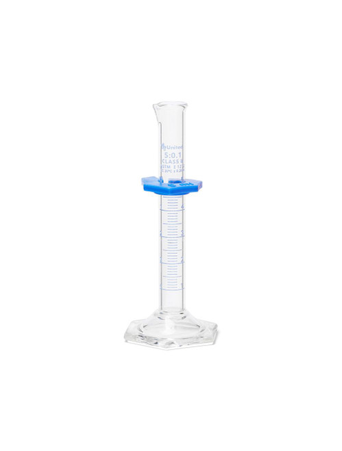 United Scientific® Graduated Cylinder, Double Scale, Borosilicate Glass, Class B, 50 mL