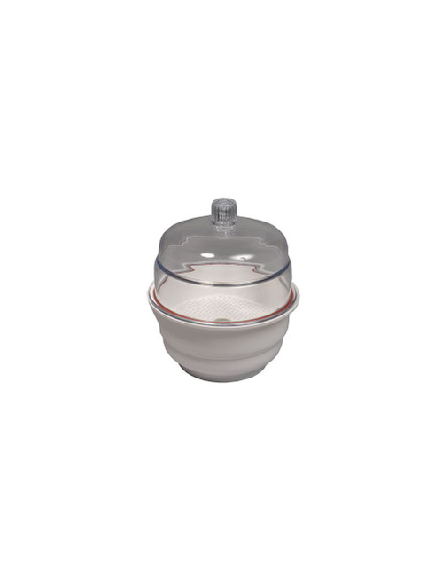 United Scientific® Desiccator, Non-Vacuum, White Base, PP/PC, 12"