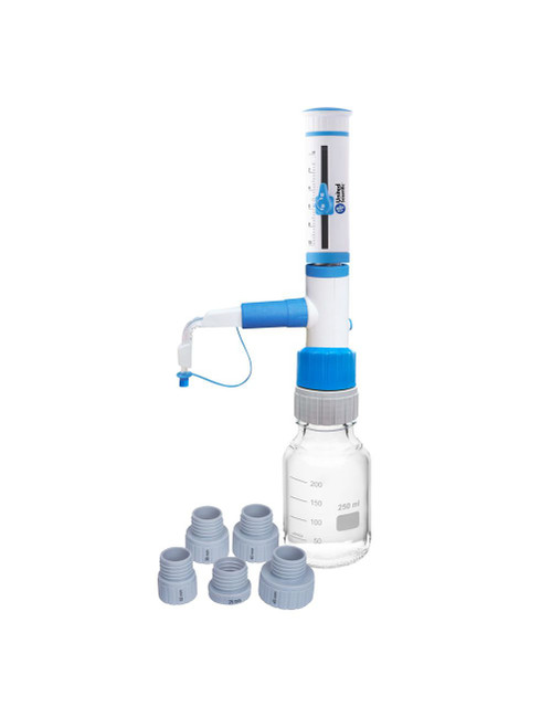 United Scientific® Bottle Top Dispenser, 0.5-5 mL, With 100 mL Bottle