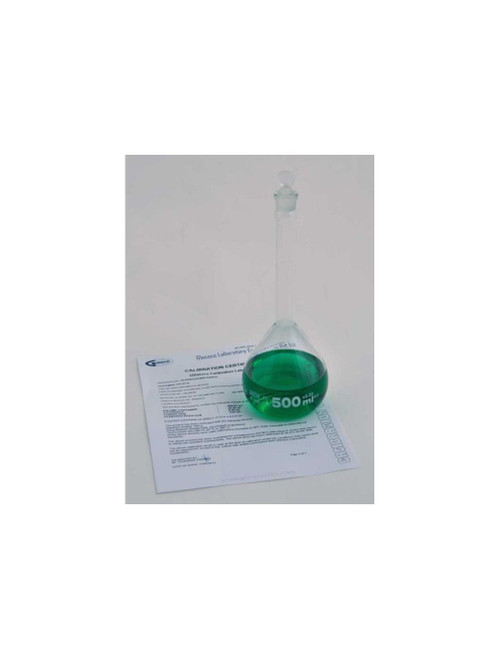 United Scientific® Volumetric Flask, Class A, Glass Stopper, Indiv. Cert, 5 mL