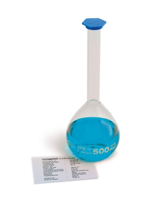 United Scientific® Volumetric Flask, Class A, Snap Cap, 100 mL