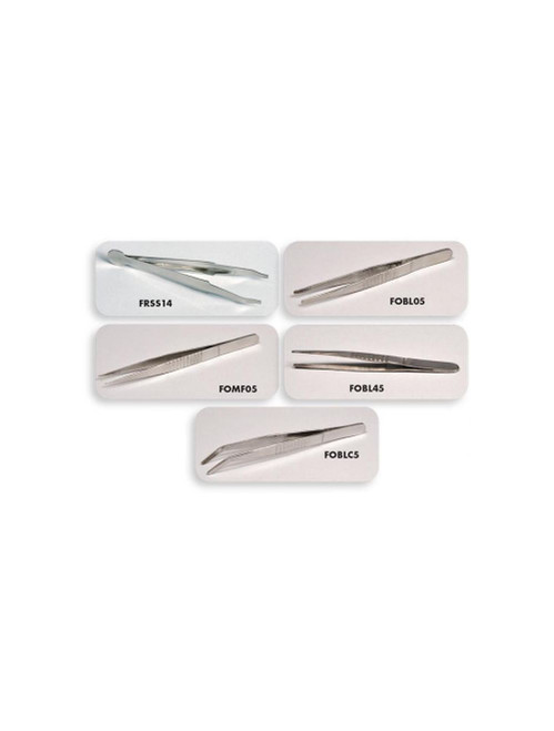 United Scientific® Stainless Steel Forceps, Economy Blunt, 4.5"