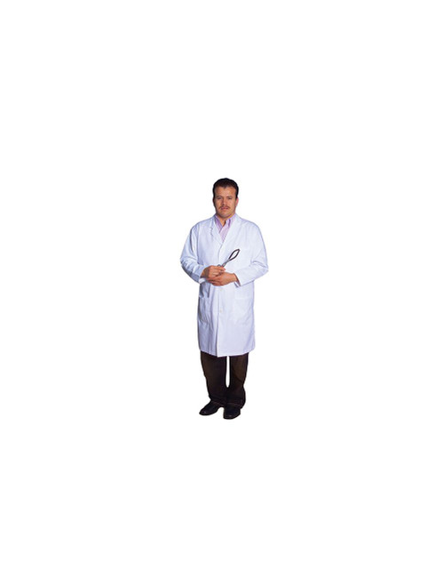 United Scientific® Laboratory Coat, Extra Small, Men, Size 34