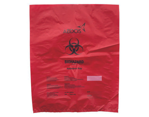 United Scientific® Biohazard Disposable Bags, PP, 12" x 18"