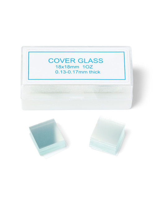 United Scientific® Glass Coverslips, 18mm x 18mm, 1oz., #1