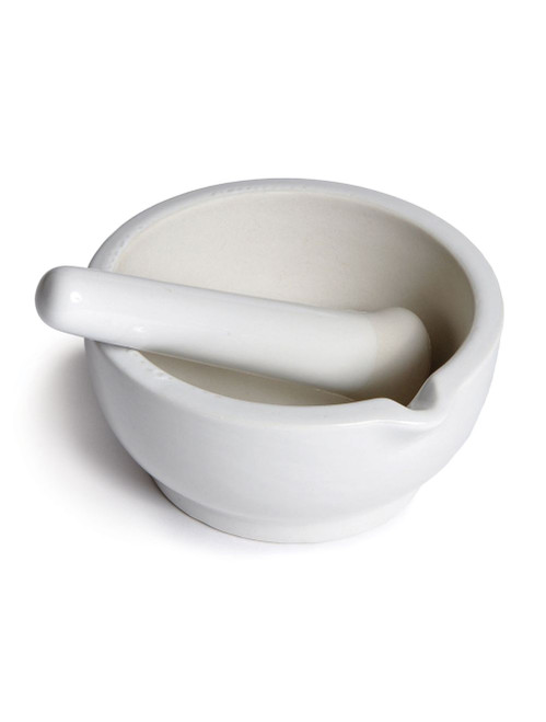 United Scientific® Mortar & Pestle Set, Porcelain, Economy, 80 mL