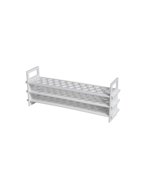 United Scientific® Plastic Test Tube Racks, 3-Tier,  13mm x 18 Tubes