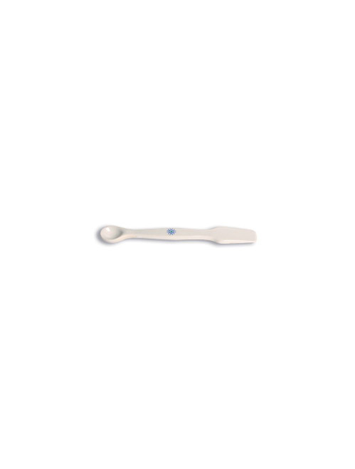 United Scientific® Spatula With Spoon, Porcelain, 100mm