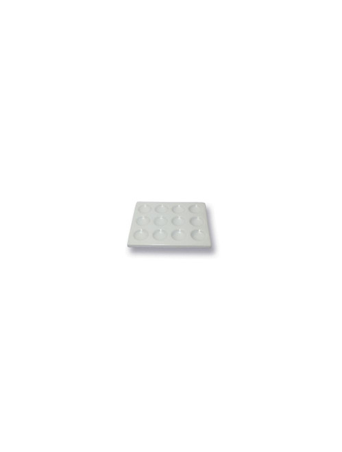 United Scientific® Spot Plate, Porcelain, 3 Wells