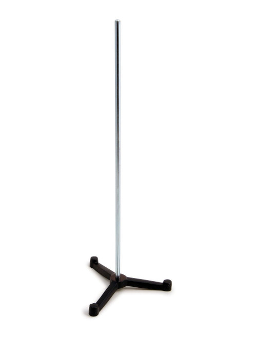 United Scientific® Triangular Support Stand w/Rod, Cast Iron, 6" Leg With 36" Rod