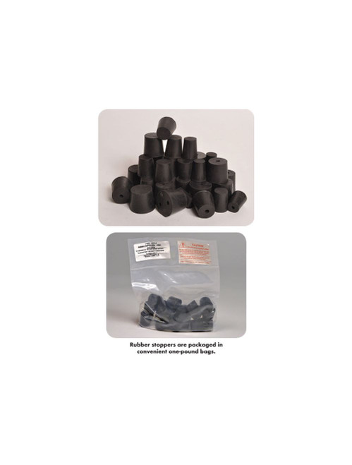 United Scientific® Rubber Stoppers, 1-Hole, #11 1/2