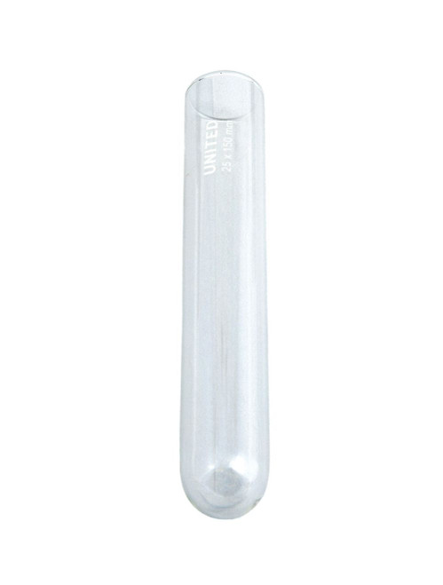 United Scientific® Test Tube w/Out Rim, Borosilicate Glass, 38 x 200mm, Case