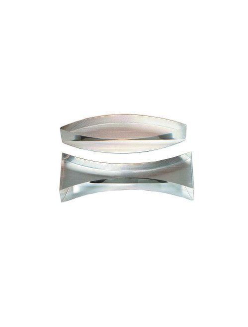 United Scientific® Acrylic Lens, Double Concave, 86mm Long, 15mm Thick, 18mm Wide At The Center