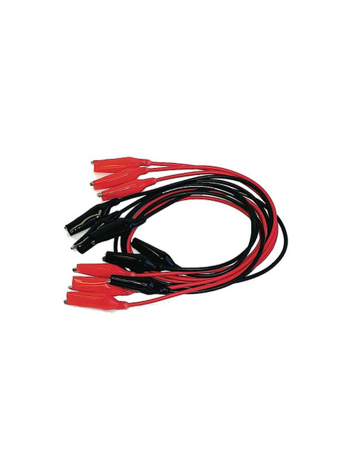 United Scientific® Alligator Clip Lead, 24", Red, Each